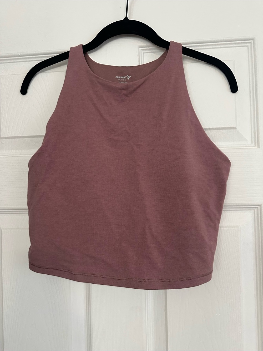 Old Navy Dusty Rose Ribbed Crop Tank